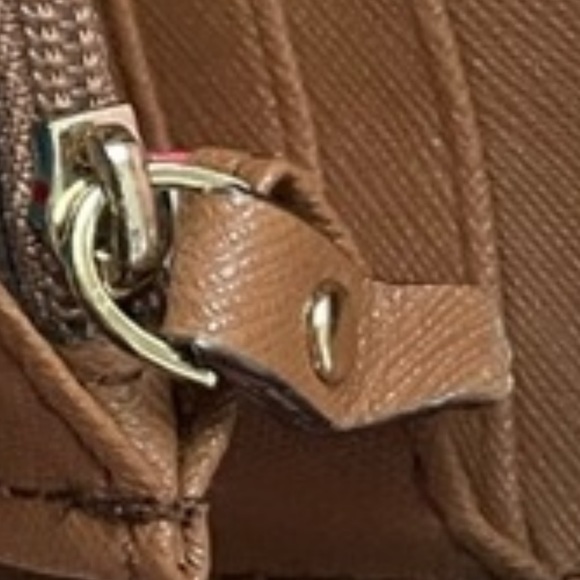 KATE SPADE - Brown Leather Envelope Large Zip Wallet - Picture 7 of 8